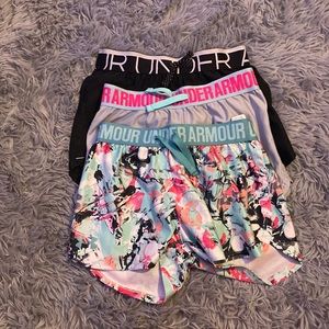 3 pairs of under armor shorts